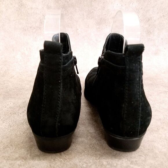 Naturalizer Womens Becka Size 6.5 Black Leather Side Zip Ankle Boots Booties - Picture 6 of 11